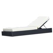 Cama de Piscina em Resina Entranada - Preto
